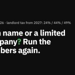 Own name or a limited company? Landlord tax from 2027: 24%, 44% and 49%